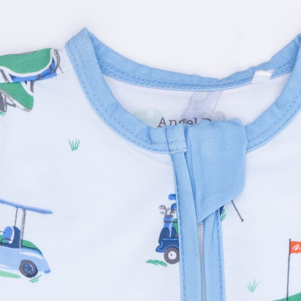 Vintage Golf Carts Blue - Convertible Romper