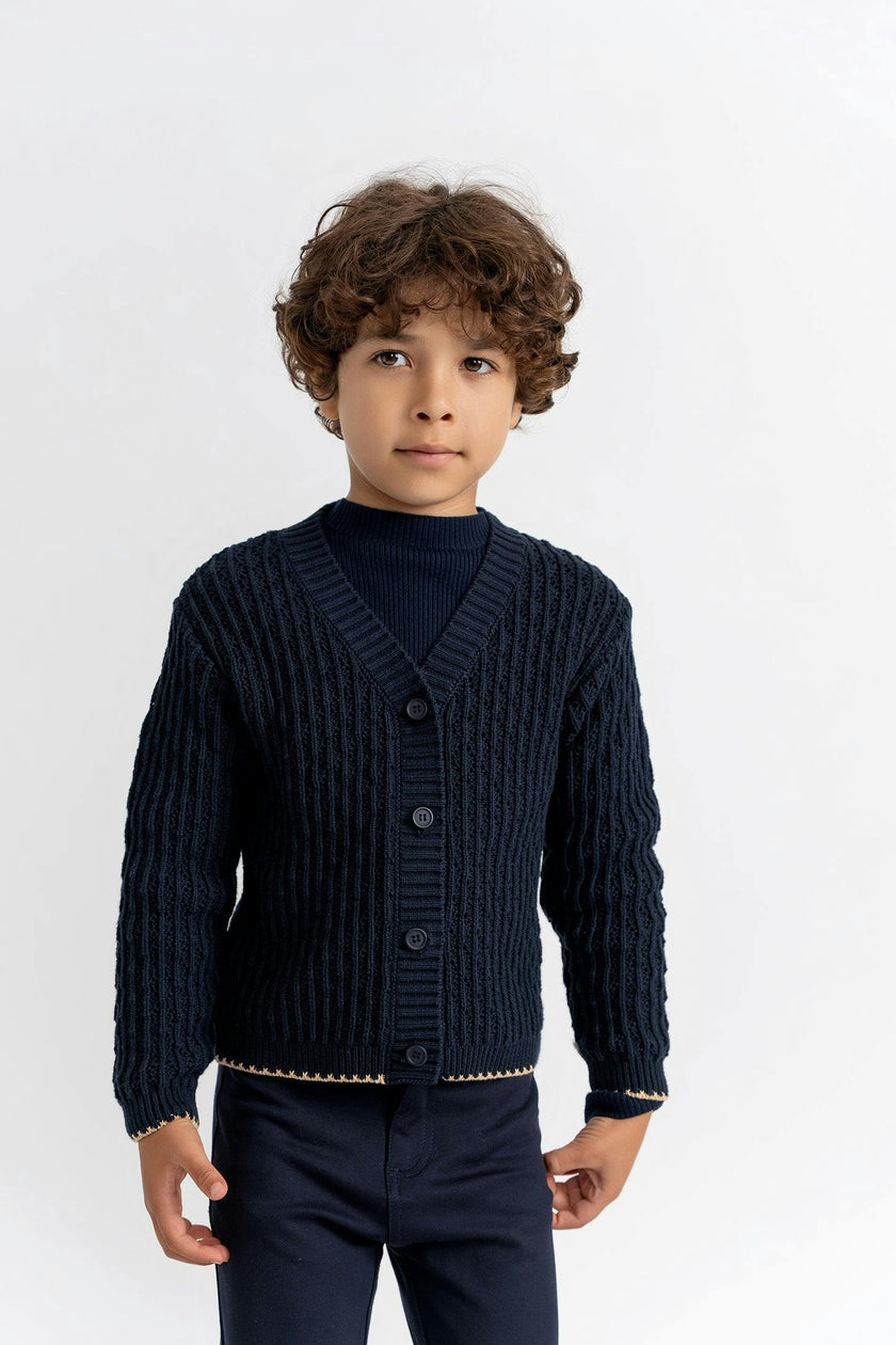 Textured Knit Cardigan