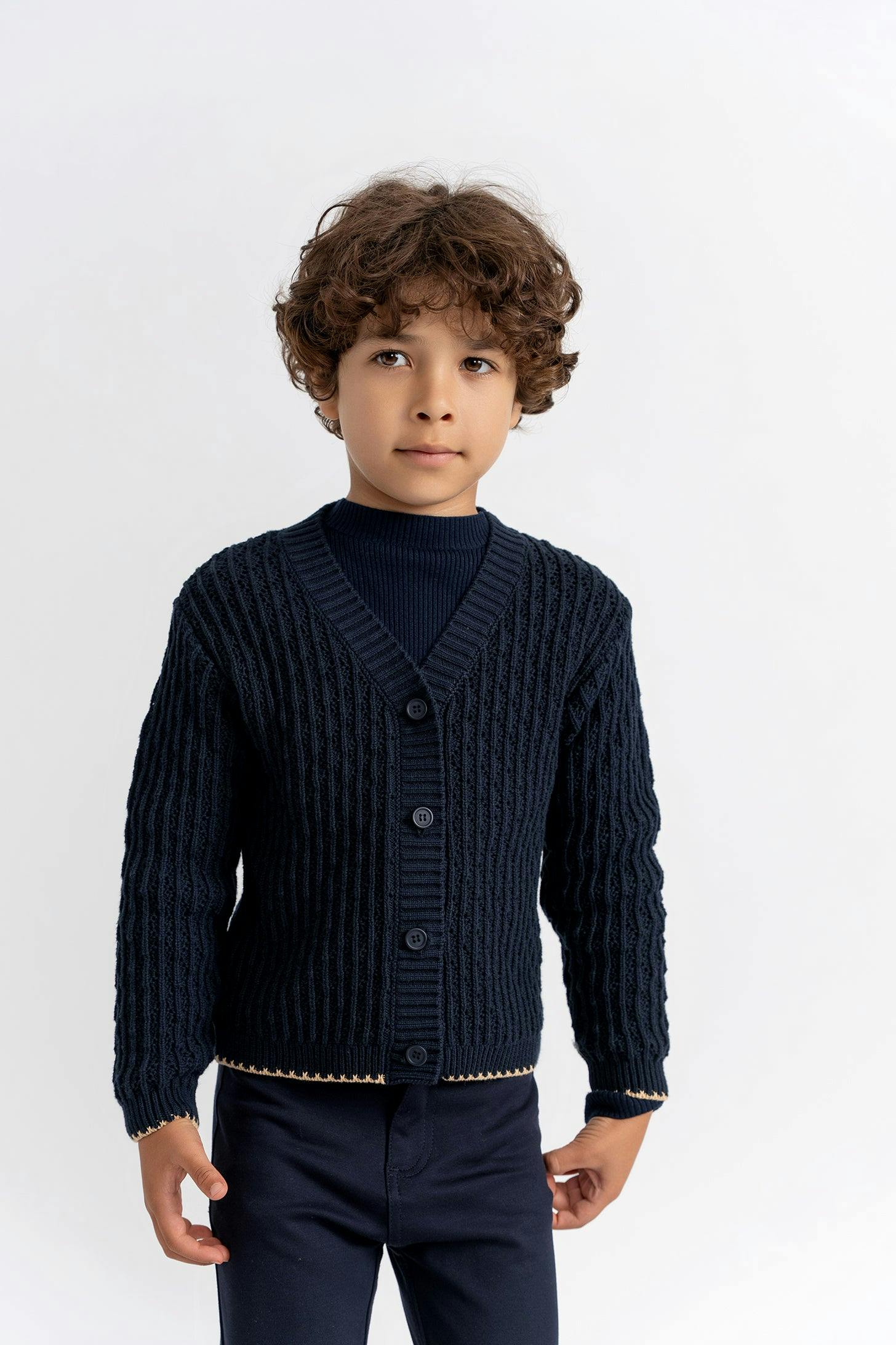 Textured Knit Cardigan