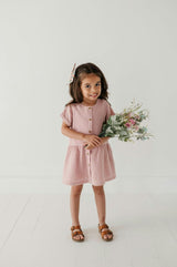 Gauze Button Dress