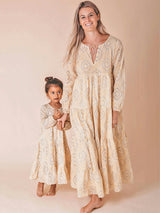 Block-Printed Bohemian Dress