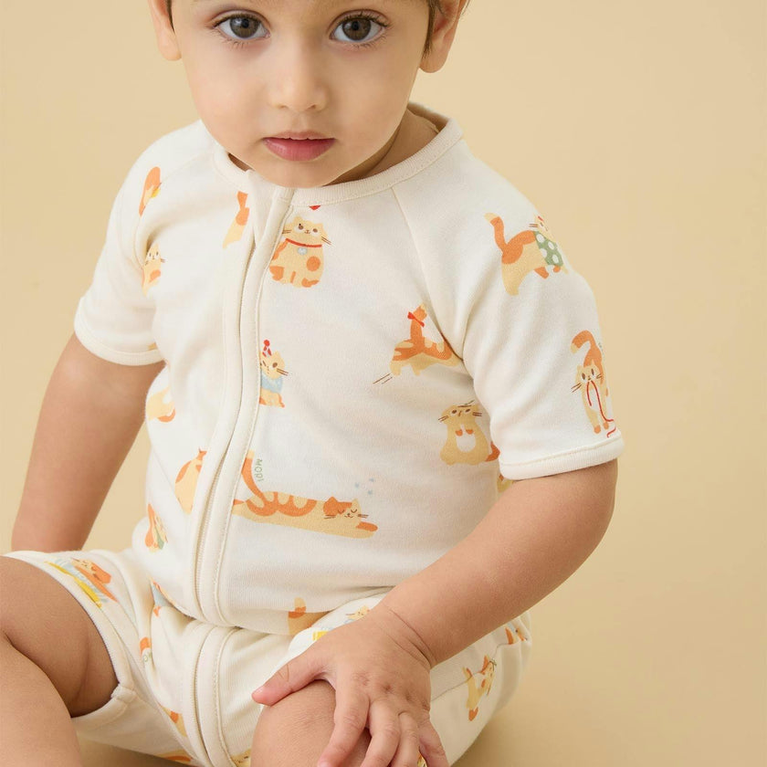 Cat Nap Summer Romper