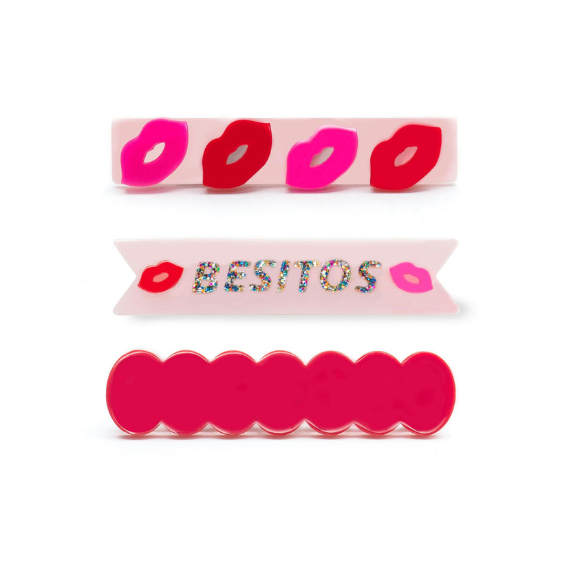 Kisses Besitos Hair Clips -VAL