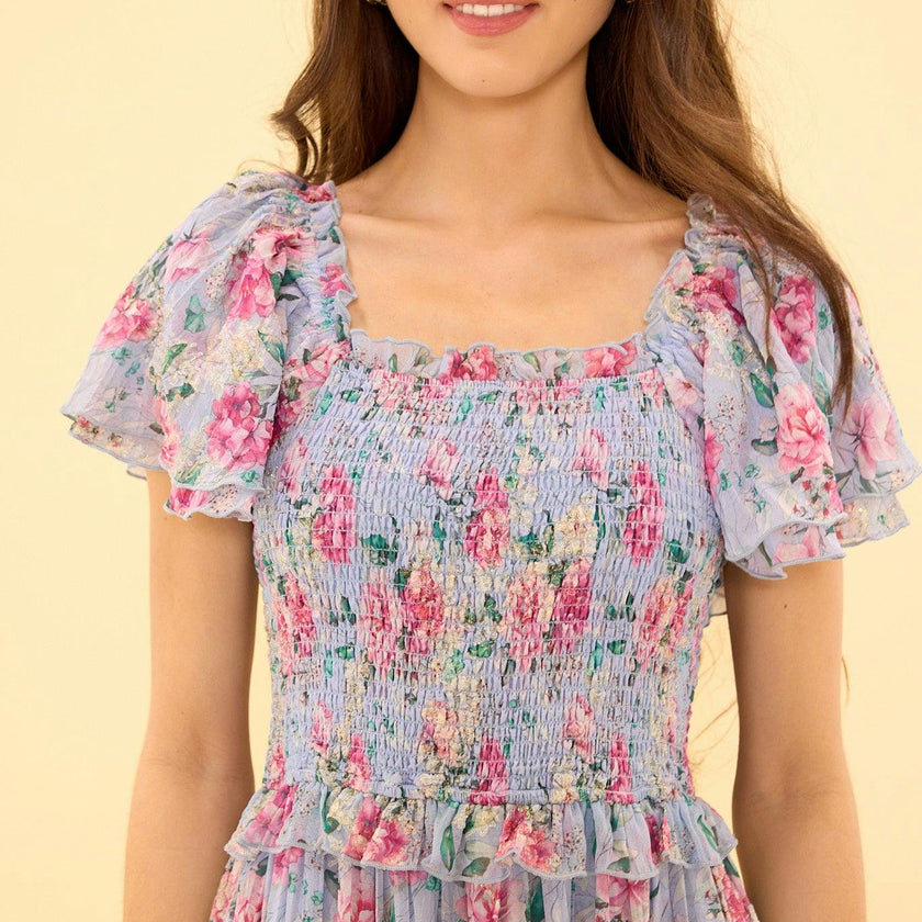 Winnie Dress in Peony Blossoms