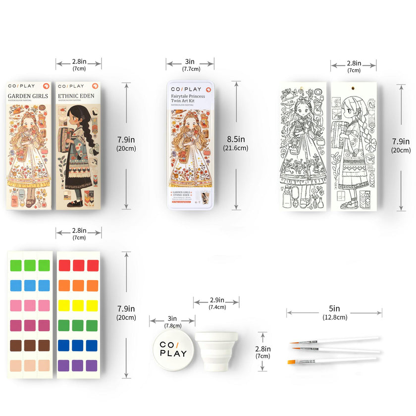 COIPLAY: Watercolor Art Kit - Fairytale Princess