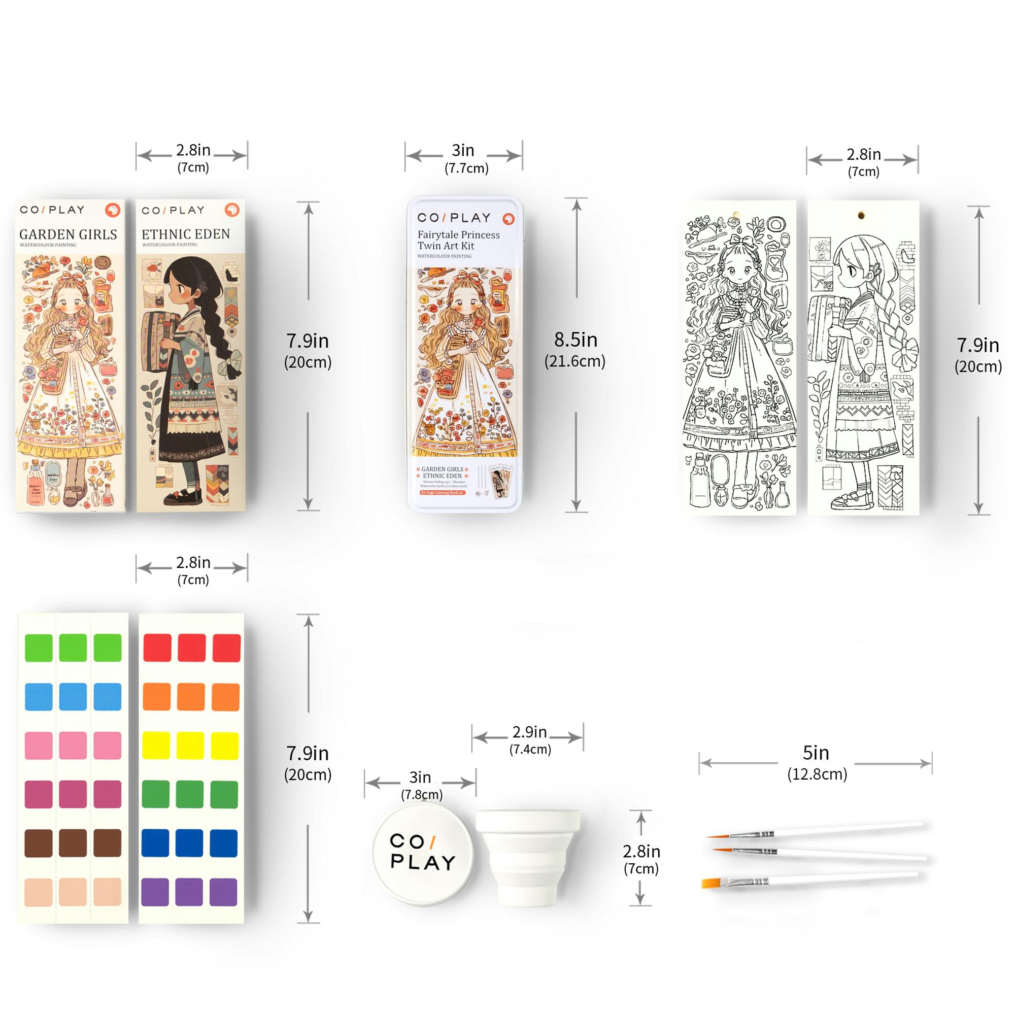 COIPLAY: Watercolor Art Kit - Fairytale Princess