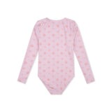 UV Swimsuit Girls With Long Sleeves - Pink - Shell Tastic