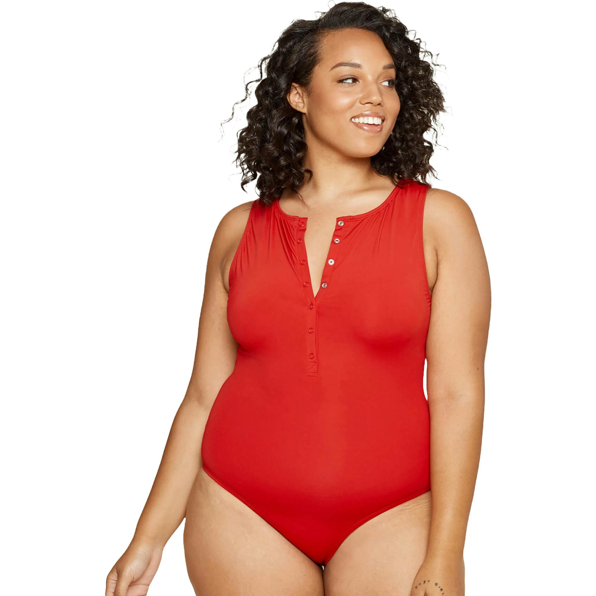 The Malibu One Piece - Eco Nylon - Cherry Red - Classic