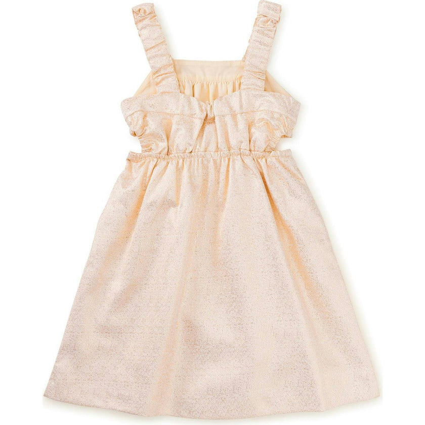Sparkle Cut-Out Dress, Gold
