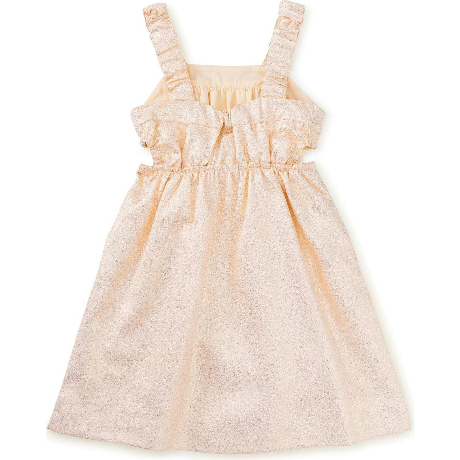 Sparkle Cut-Out Dress, Gold