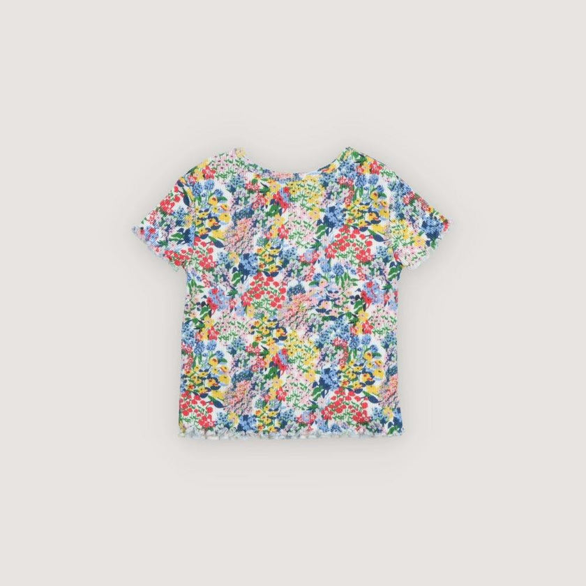 TNS Rib Baby Tee Verbena Print