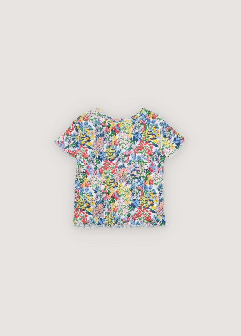 TNS Rib Baby Tee Verbena Print