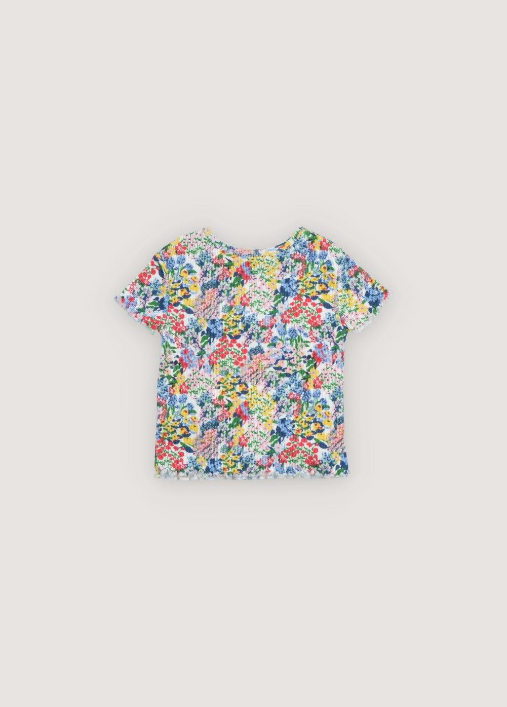 TNS Rib Baby Tee Verbena Print