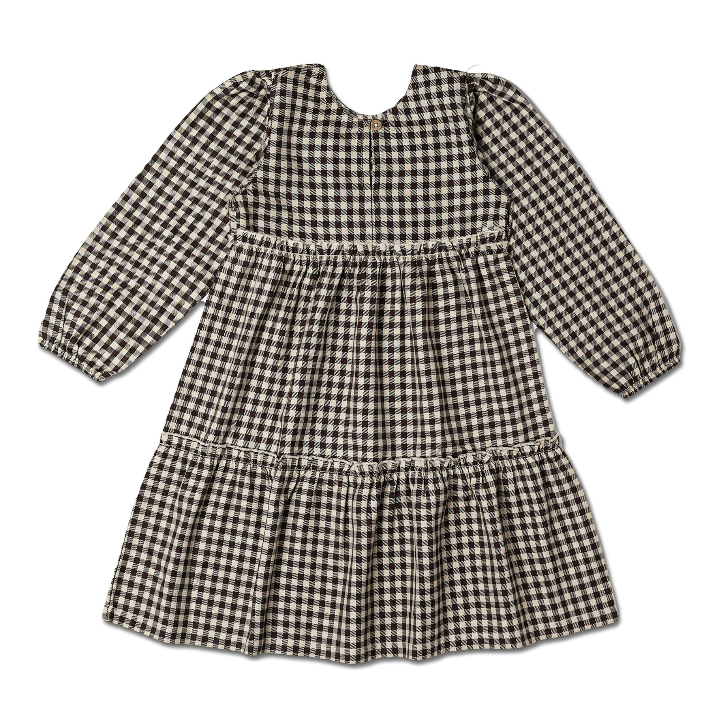 Organic Long Sleeve Tiered Dress