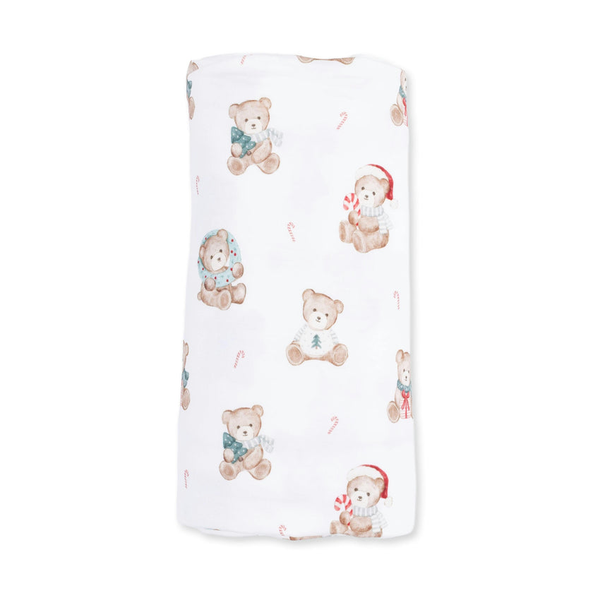Christmas Teddy Bears Uni - Swaddle Blanket