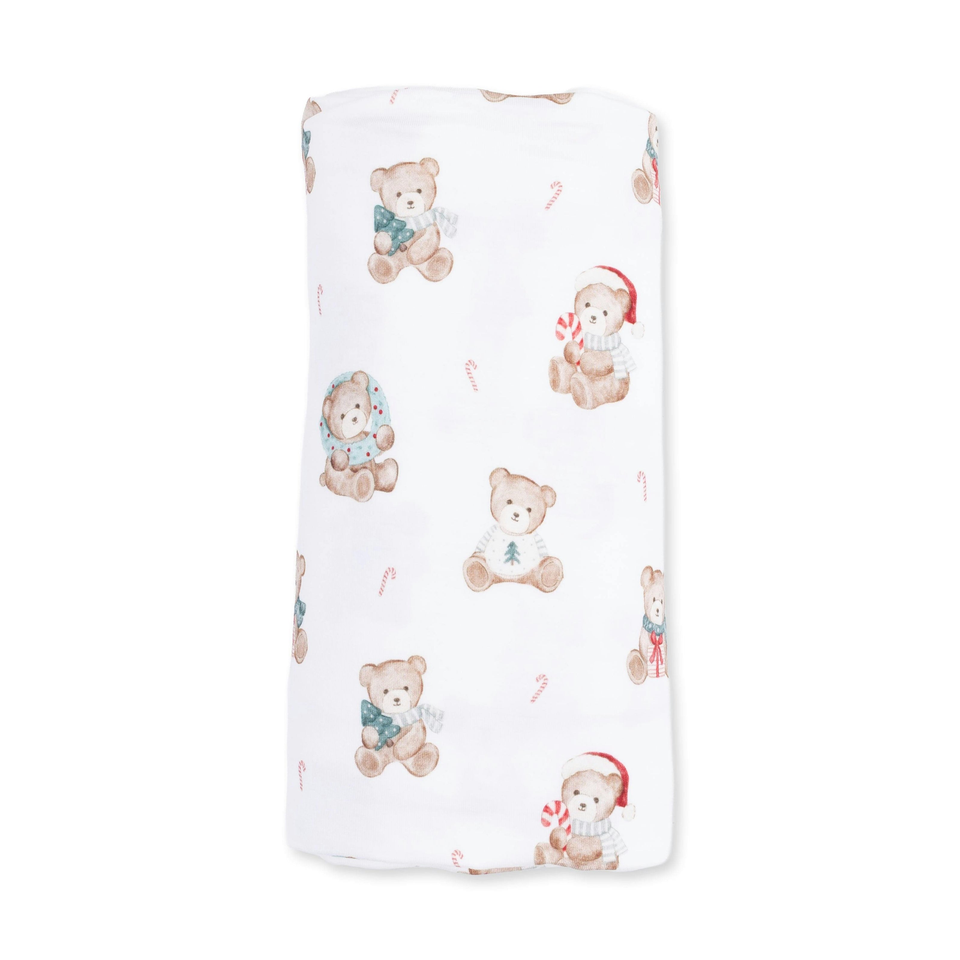Christmas Teddy Bears Uni - Swaddle Blanket