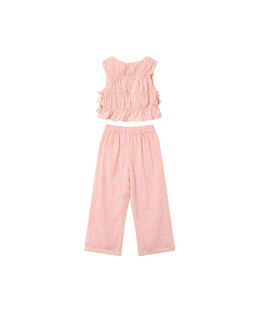 Pink Lace Two‑Piece Outfit