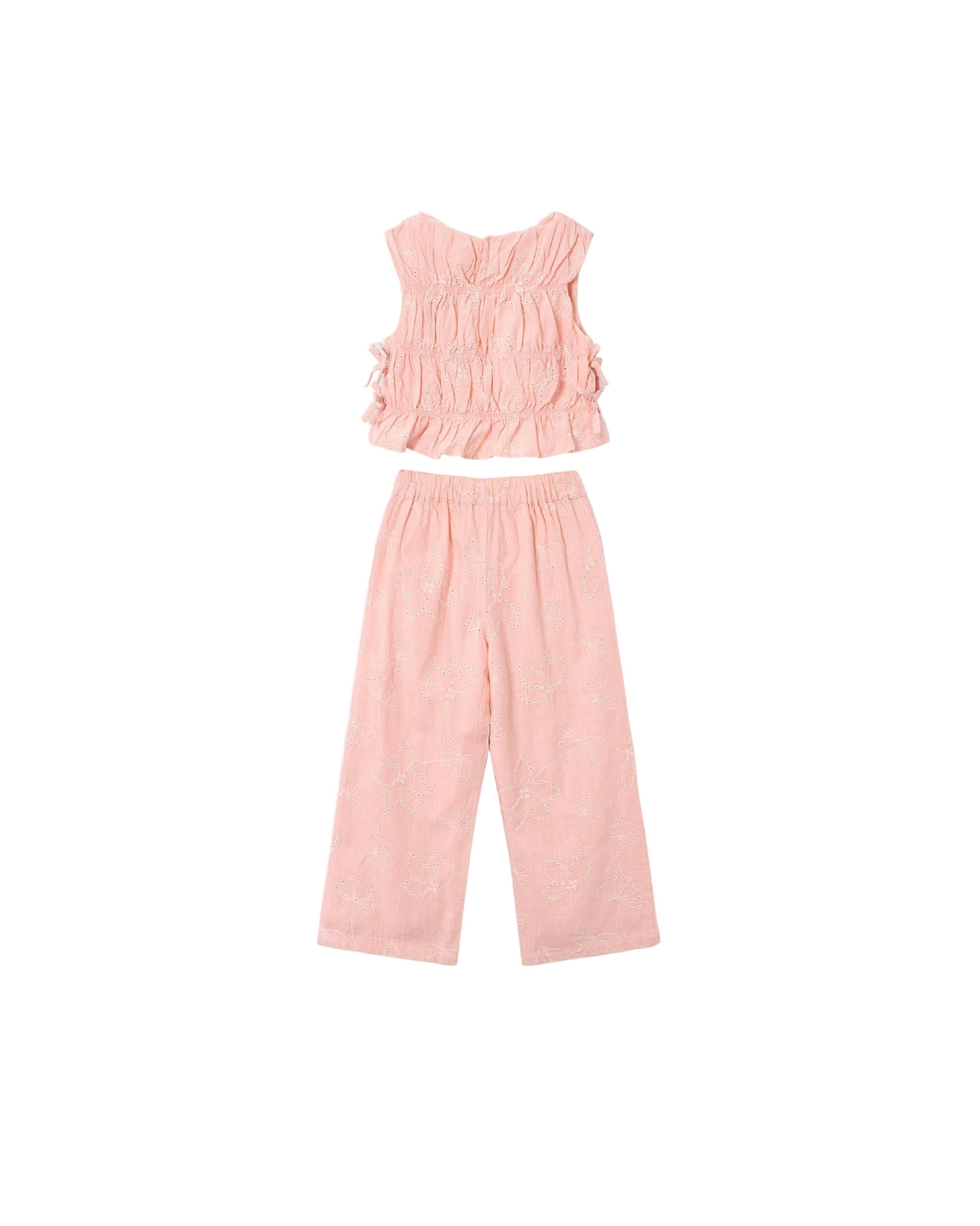 Pink Lace Two‑Piece Outfit