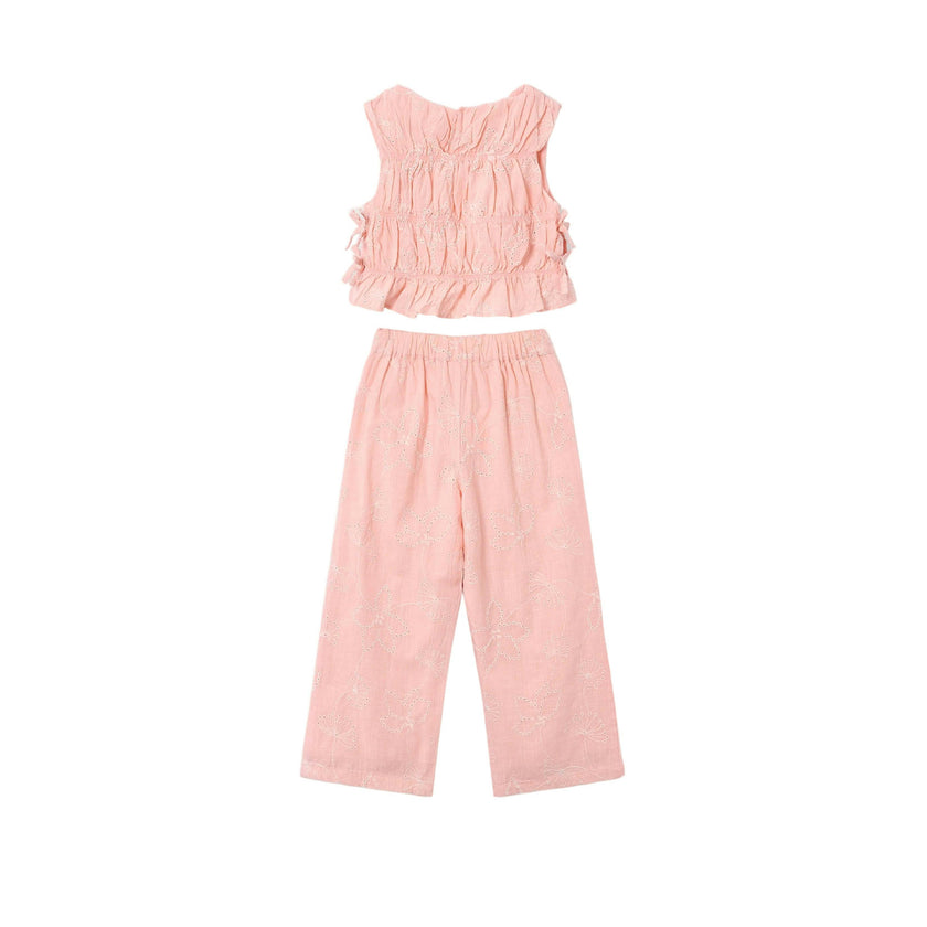 Pink Lace Two‑Piece Outfit