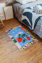 Strawberry Patch Magic Rug by Megan Roy