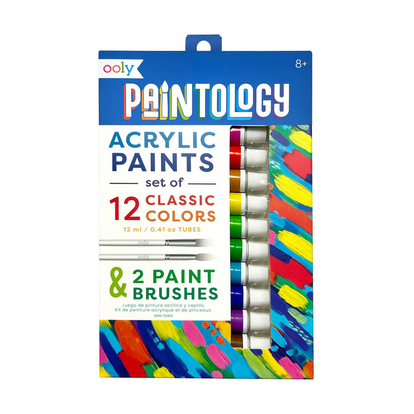 Paintology Acrylic Paint Set - Classic Colors - Set of 12