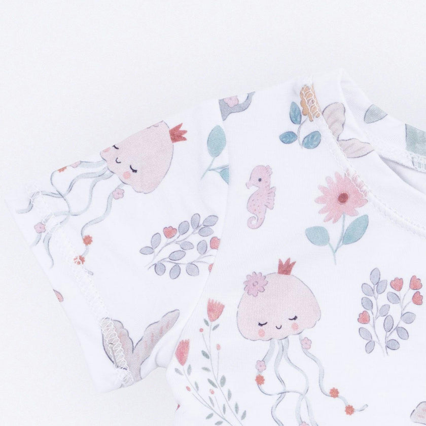Garden Sea Creatures - Short Sleeve Loungewear Set