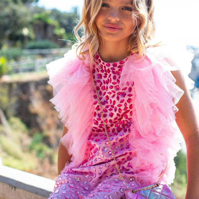 Pink Limited Edition Bejeweled Dress