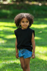 Cotton Sleeveless Sweatshirt