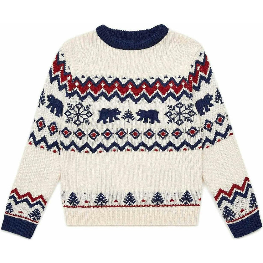 BONTON Winter Bear Jacquard Sweater