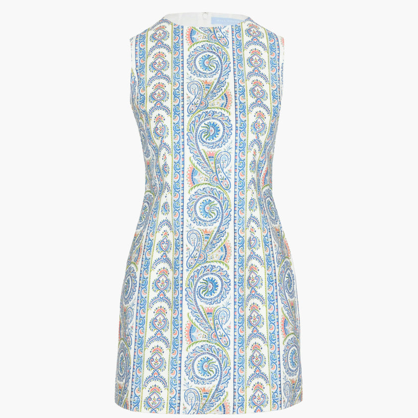 The Viola Dress - Blue Corsica Paisley