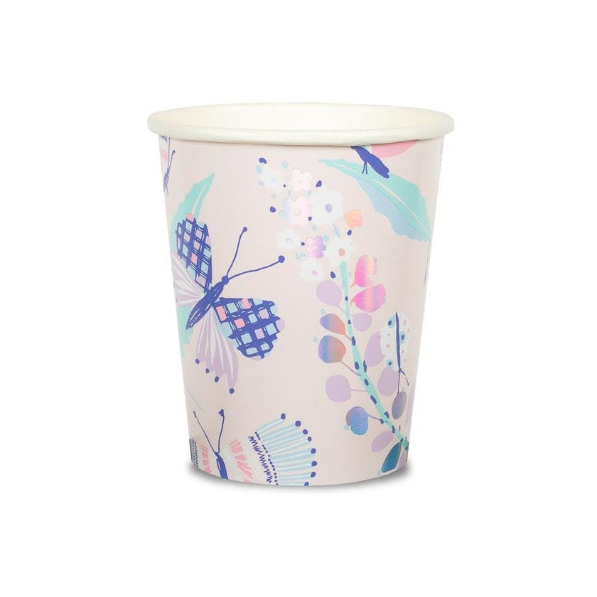Fairy Garden Butterfly 9 oz Paper Cups
