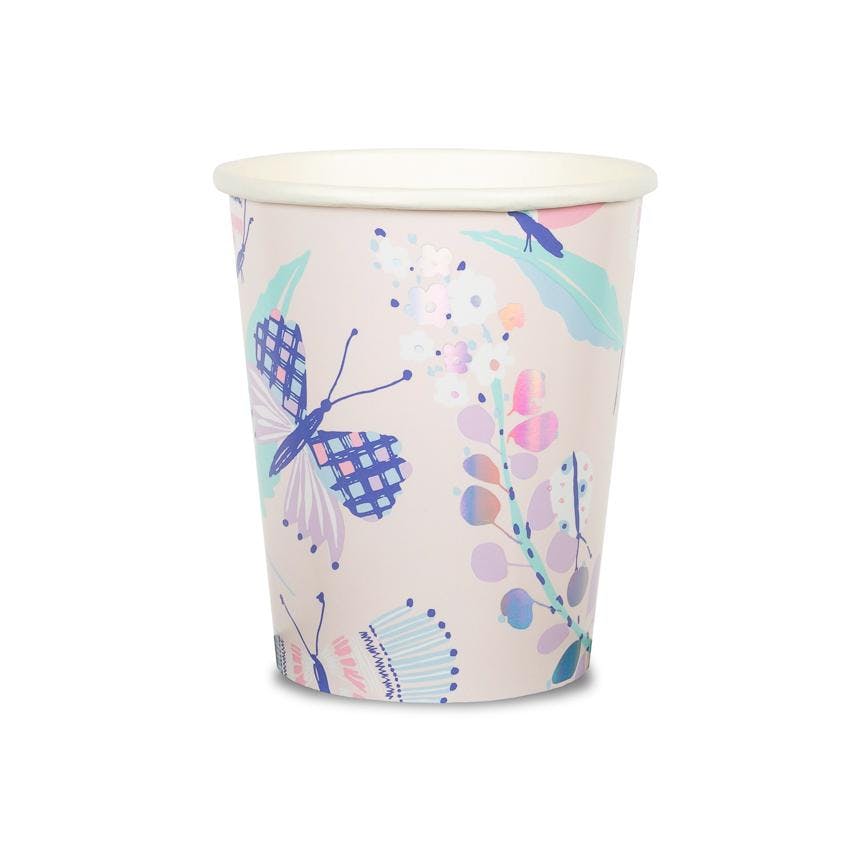 Fairy Garden Butterfly 9 oz Paper Cups