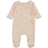 Scattered Blossoms Footie Barely Pink
