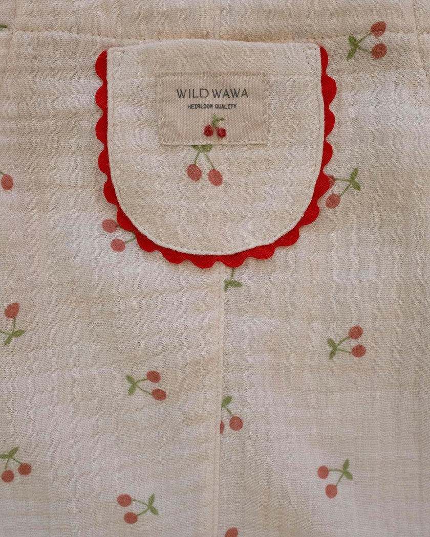 Isola Romper in Cherry