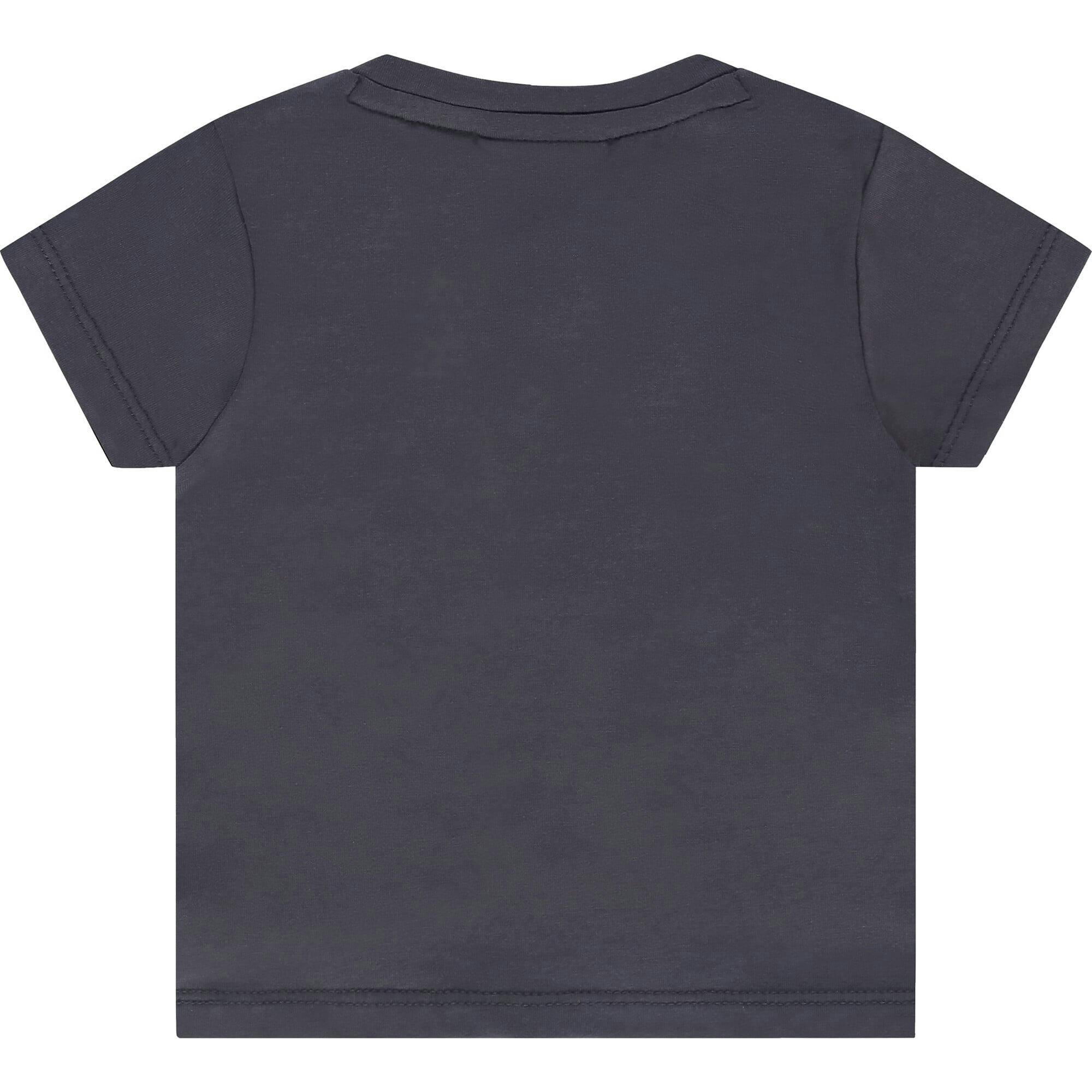 Bird Print Round Neck Short Sleeve T-Shirt