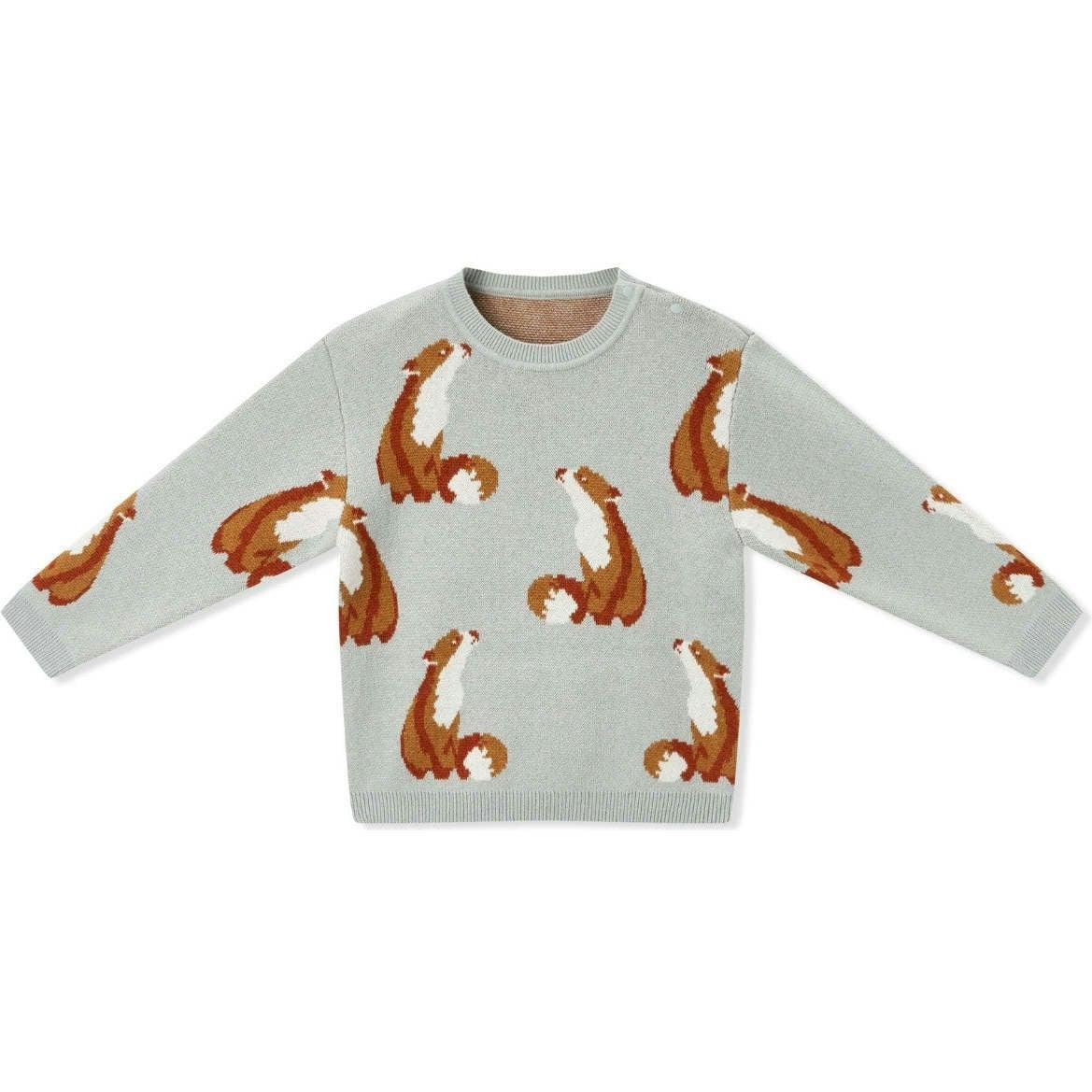 Knitted Birdseye Jacquard Sweater