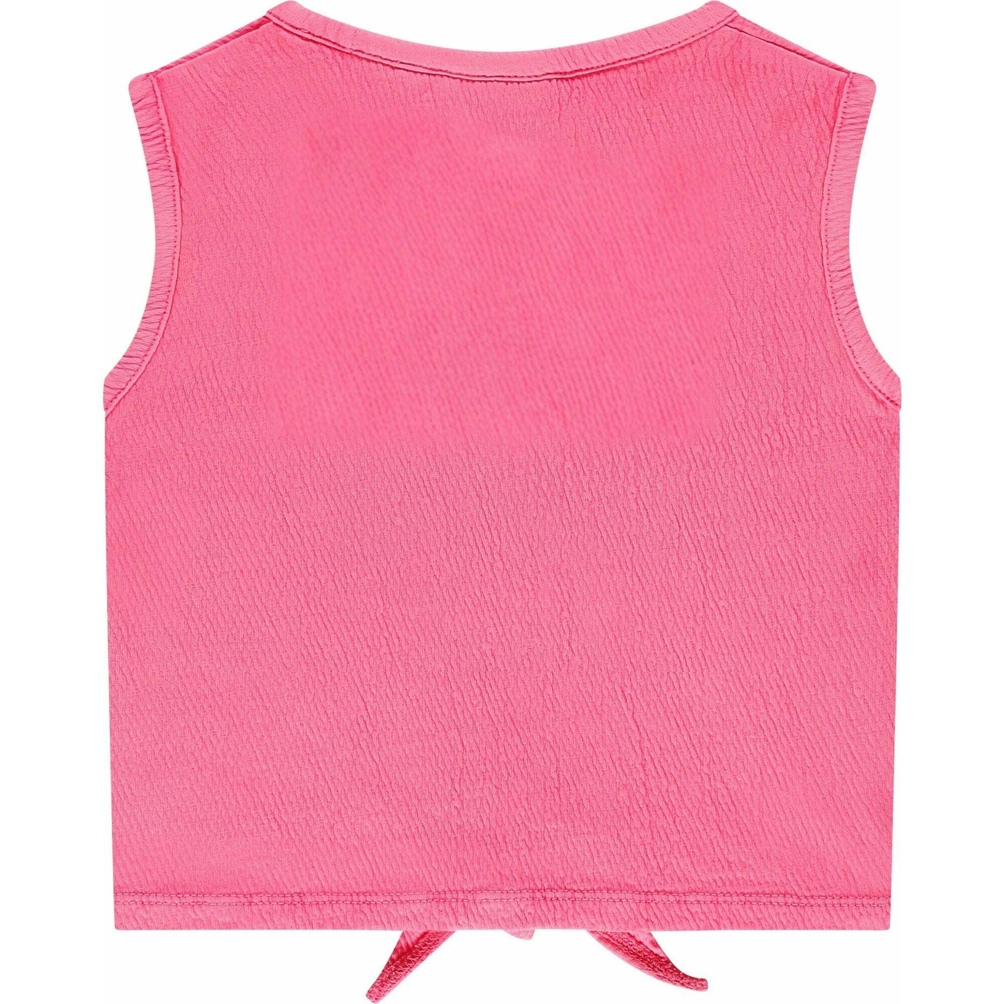 Tie Front Textured Top