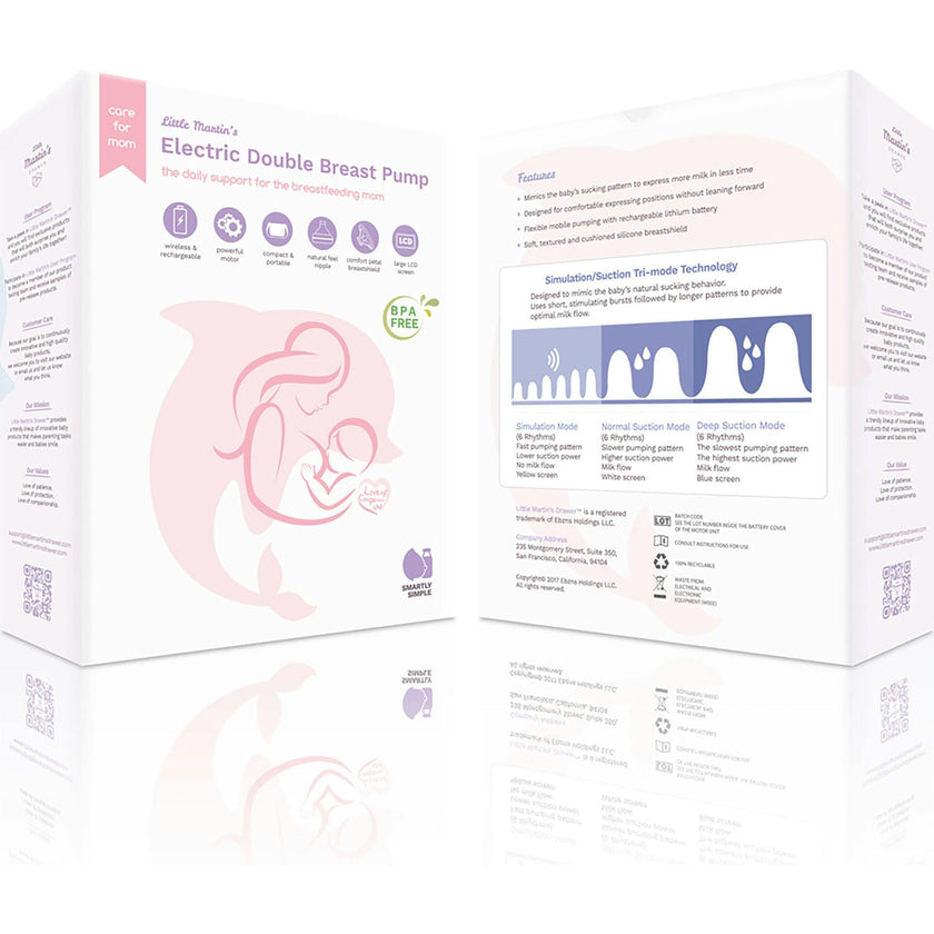 Electric Double Breast Pump: Pink