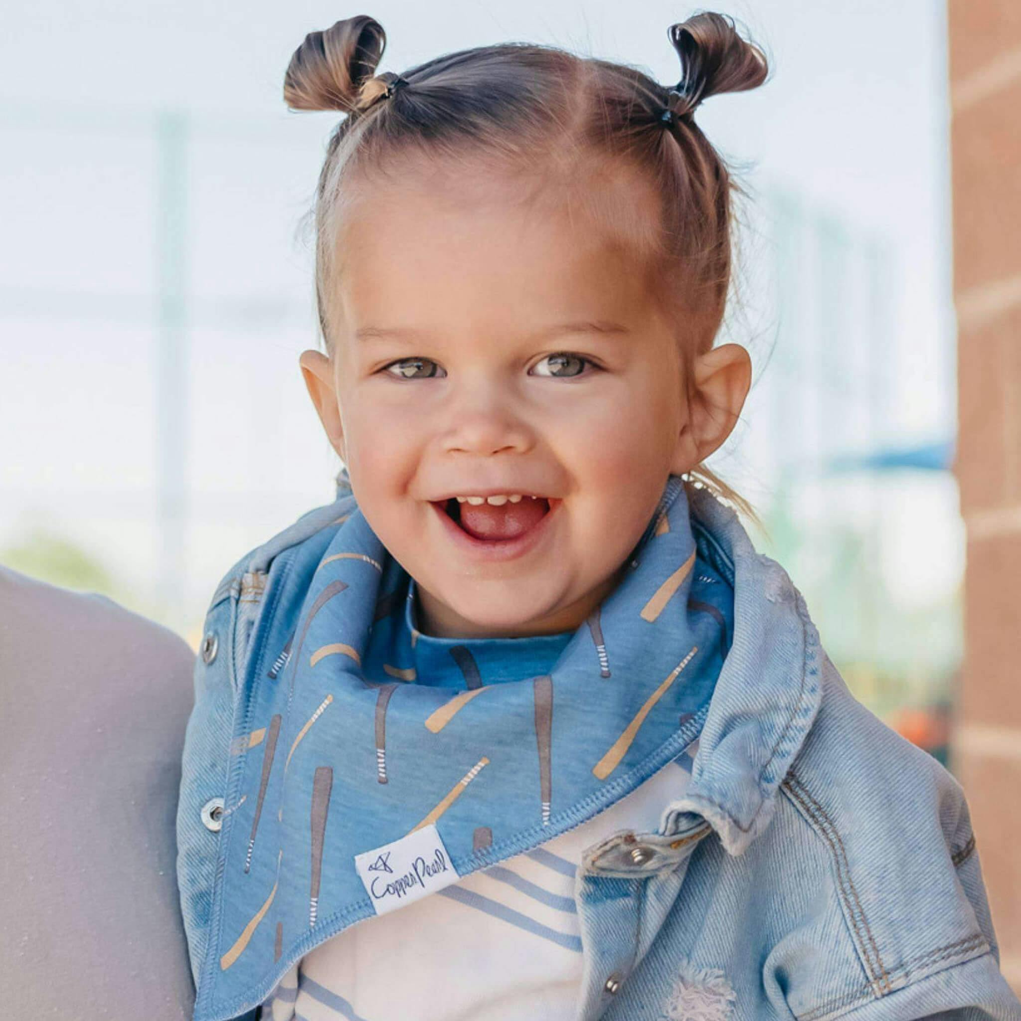 4 Pack Baby Bandana Bibs - Slugger