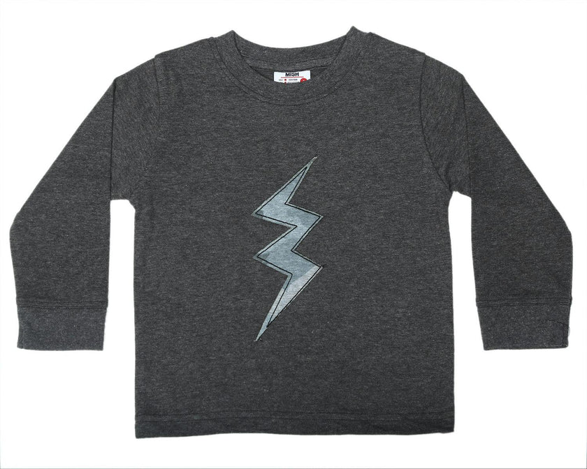 Kids Long Sleeve Shirt - Camo Bolt