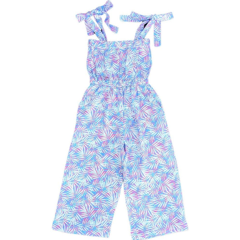 Tropical Palms Pink Jumpsuit