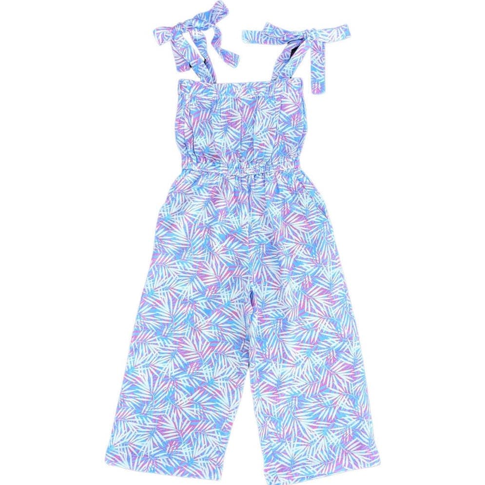 Tropical Palms Pink Jumpsuit