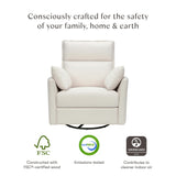 Nori Glider Recliner w/ Electronic Control and USB in Performance Cream Eco-Weave