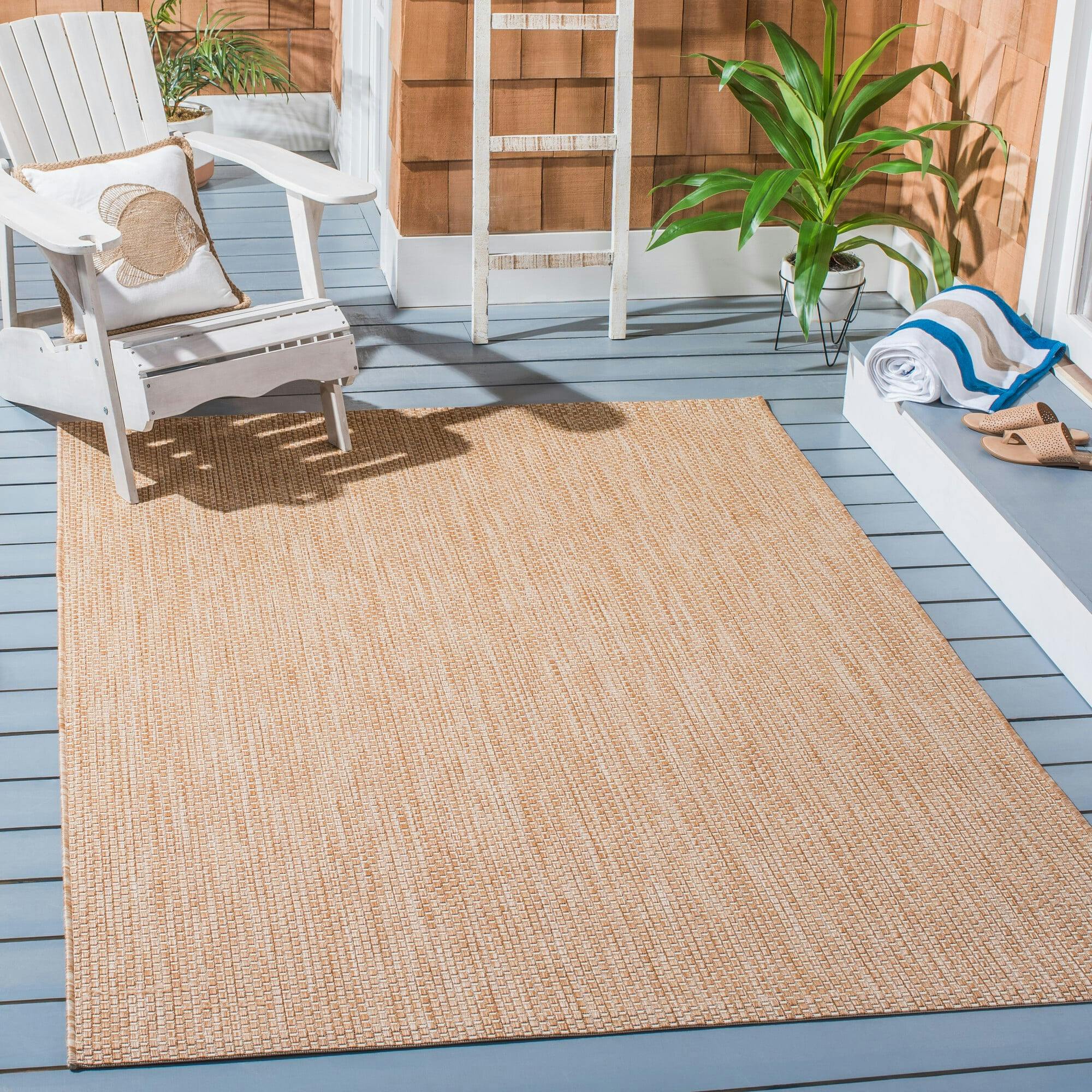 Courtyard Marigold Indoor/Outdoor Rug, Cream