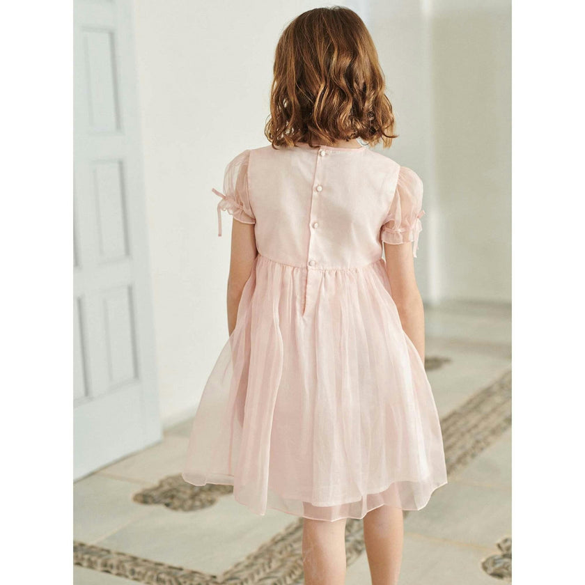 Blush Alba Silk Ceremony Girl Dress
