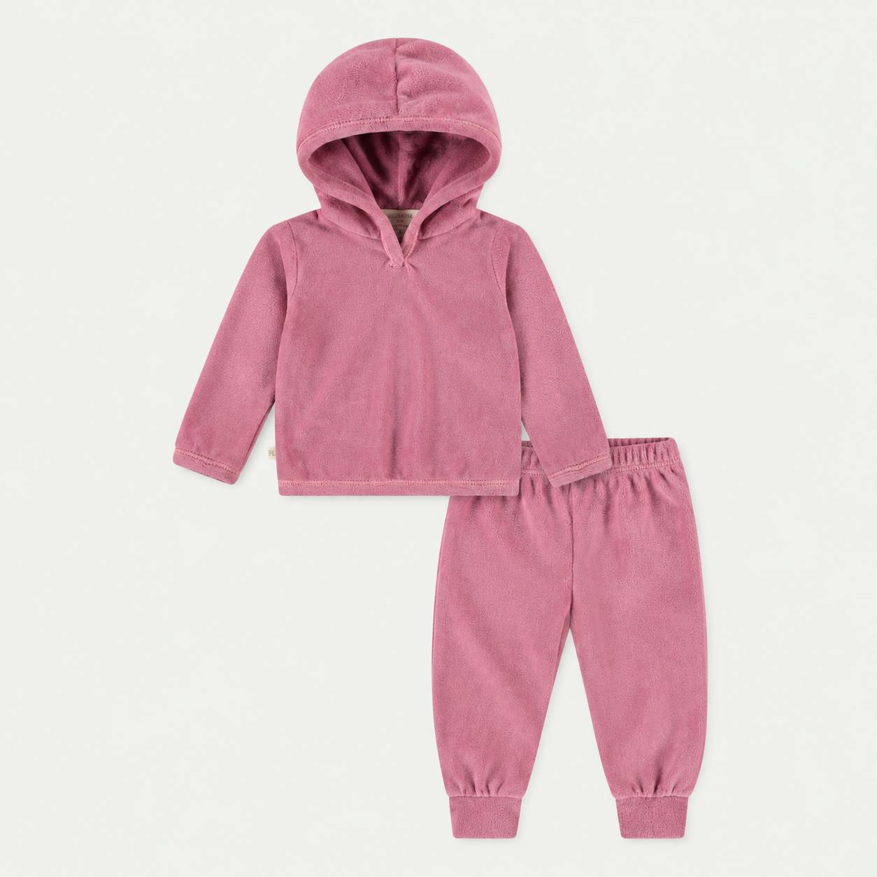 Velour Hoodie and Jogger Set