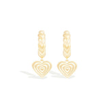 Juju Heart Charm Huggie