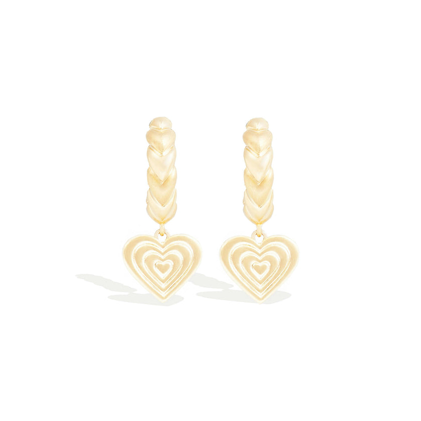 Juju Heart Charm Huggie