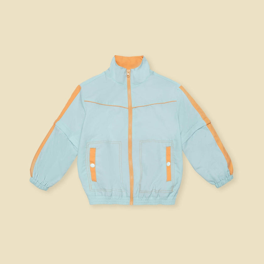 Zipper Windbreaker in Cotton Candy