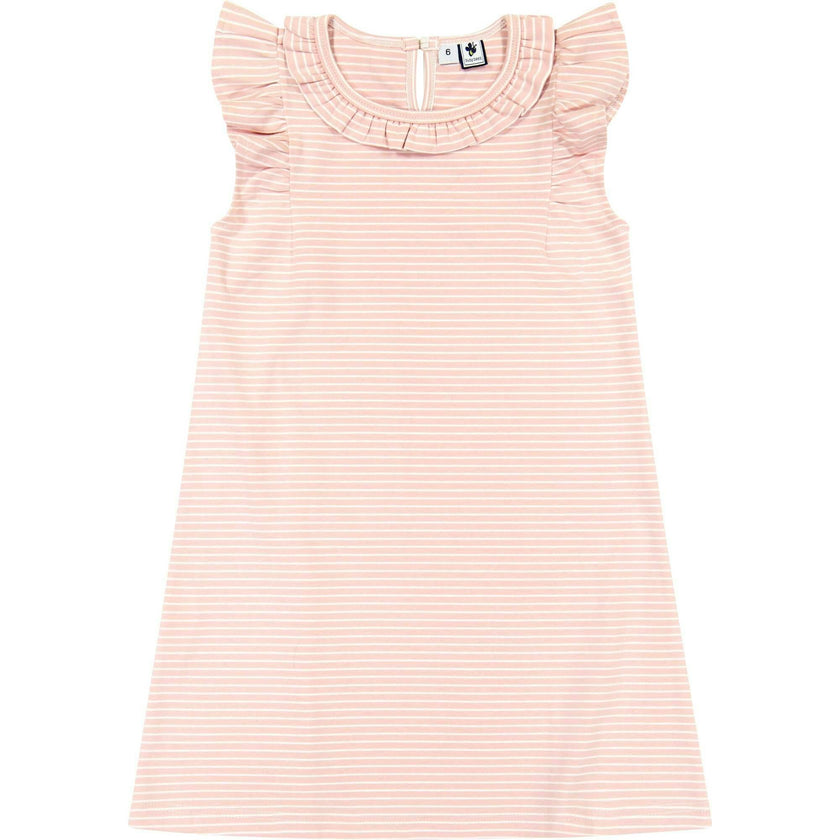 Collette Ruffle Sleeve Dress, Stripes